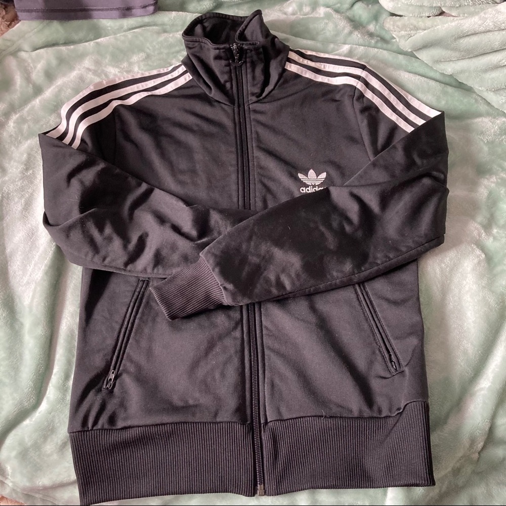 Adidas Zip up with Logo back